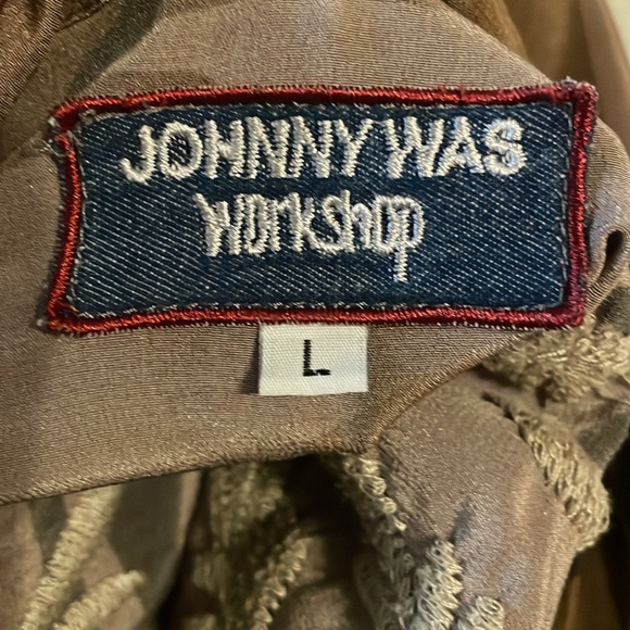 JOHNNY WAS EMBROIDERED CAMOUFLAGE TOP - Picture 12 of 12